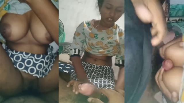 Lankan Hot GF – Trying Hard Titjob Viral