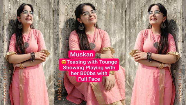 Muskan Miss Charming Viral Exclusive Teasing Desi