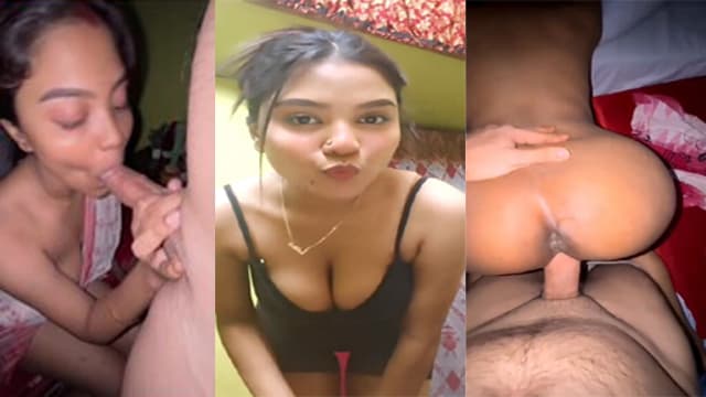 Sexy Indian Horny Bengali Babe Blowjob And Hard Doggy Sex Old+New